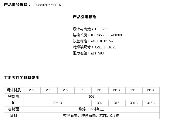 美标蝶阀